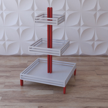 Стеллаж демонстрационный "Эйфелева башня" - «globural.ru» - Воркута