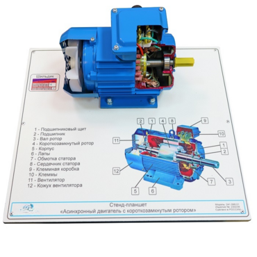 Планшет светодинамический «асинхронный двигатель с короткозамкнутым ротором» - «globural.ru» - Воркута