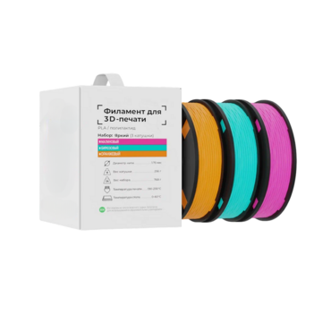 Набор Филамента для 3D-Печати "Яркий" - «globural.ru» - Воркута