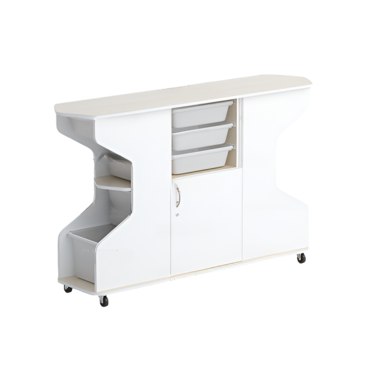 Стеллаж Робик 002 (дуб молочный/белый) - «globural.ru» - Воркута