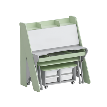 Набор мебели «Конструкторское бюро» (серый/фисташковый) - «globural.ru» - Воркута