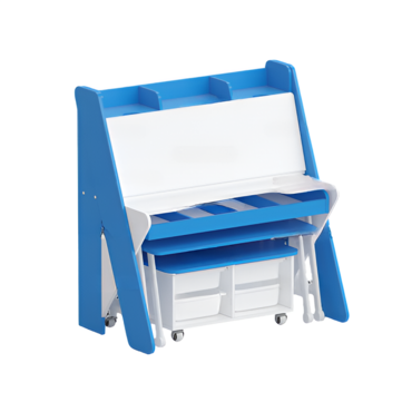 Набор мебели «Конструкторское бюро» (белый/синий) - «globural.ru» - Воркута