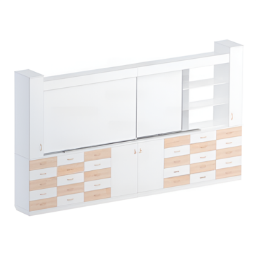 Раздвижная система аудиторных досок (бук/белый) - «globural.ru» - Воркута