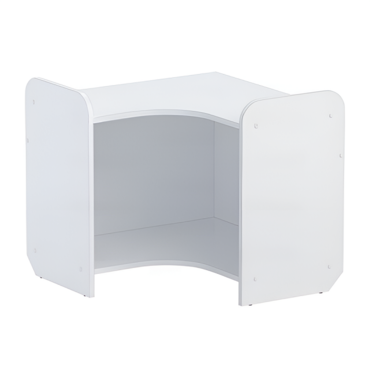 Стеллаж для игрушек и пособий "Росток 4" (белый) - «globural.ru» - Воркута