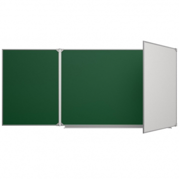 Доска аудиторная трехэлементная магнитная комбинированная эмалированная - «globural.ru» - Воркута