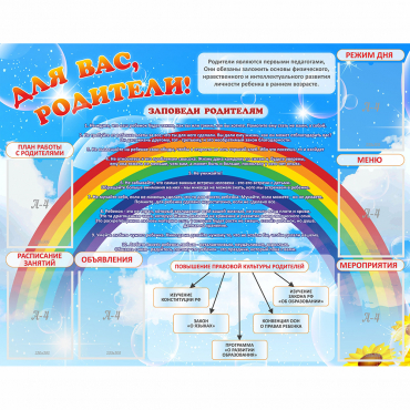 Стенд "Для вас родители!" 1.4x1.1 - «globural.ru» - Воркута