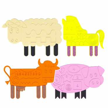 Набор тактильно-развивающих панелей «Ферма» - «globural.ru» - Воркута