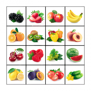 Тематическое поле-маршрутизатор «Фрукты и овощи» для мини-робота - «globural.ru» - Воркута