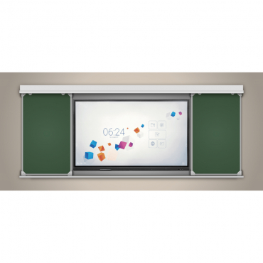 Многофункциональная раздвижная система аудиторных досок 75'' - «globural.ru» - Воркута