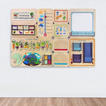 Дидактическая настенная панель «Познаем окружающий мир» - «globural.ru» - Воркута