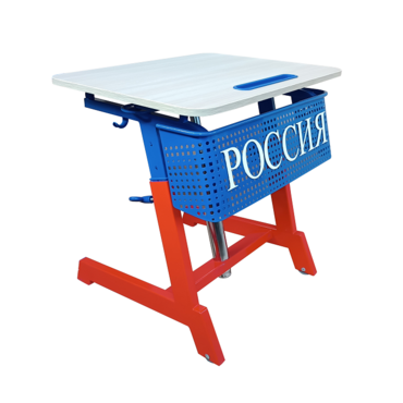 Стол ученический одноместный "Патриот-1п" на газовом лифте (р.гр. № 3-7 и наклоном столешницы ) - «globural.ru» - Воркута