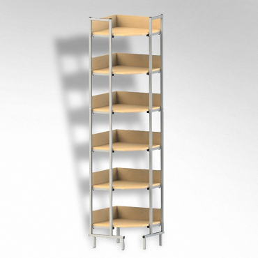 Стеллаж на металлокаркасе угловой - «globural.ru» - Воркута