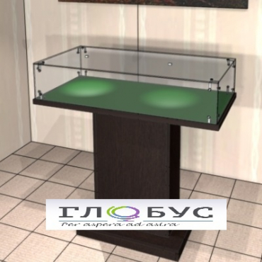 Витрина музейная широкая с круговым обзором - «globural.ru» - Воркута