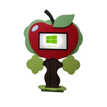 Интерактивная напольная пристенная доска «Яблоко» - «globural.ru» - Воркута